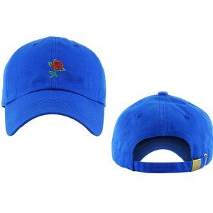 Red Rose Royal Blue Dad Style Hat